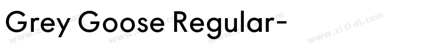 Grey Goose Regular字体转换